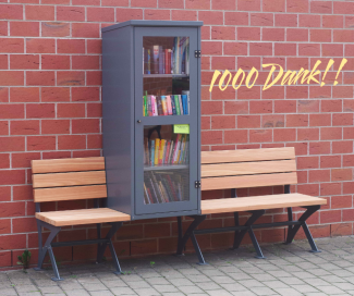 Büchertauschplauschschrankbank finanziert!
