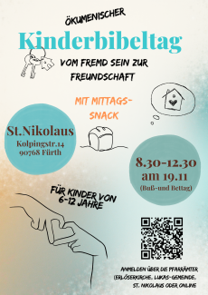 Ökumenischer Kinderbibeltag am Buß- und Bettag